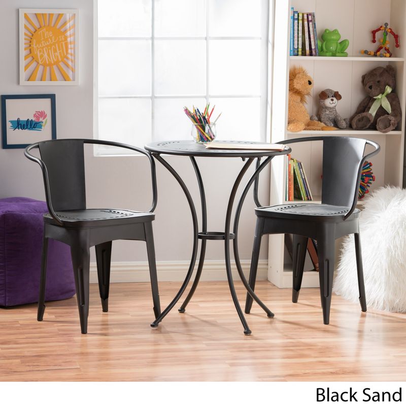 Aurelia Children's 3-piece Bistro Set by Christopher Knight Home - N/A - Black