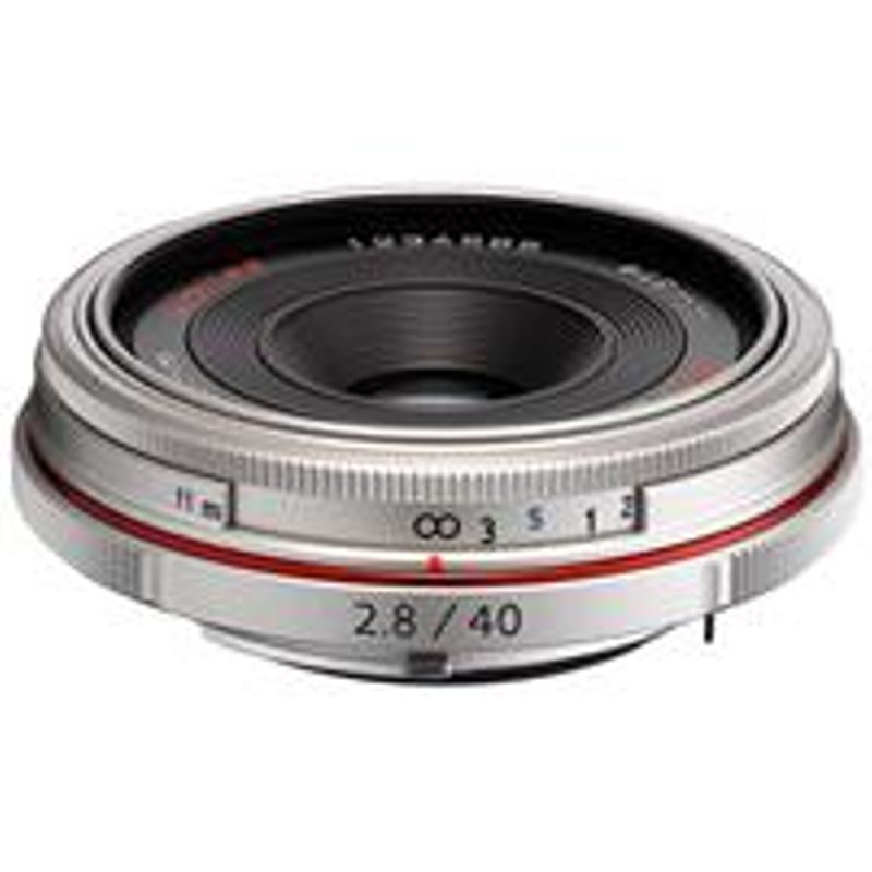 Pentax SMCP-DA 40mm f/2.8 ED HD Limited Edition Pancake Lens for DSLR Cameras - Silver, U.S.A. Warranty