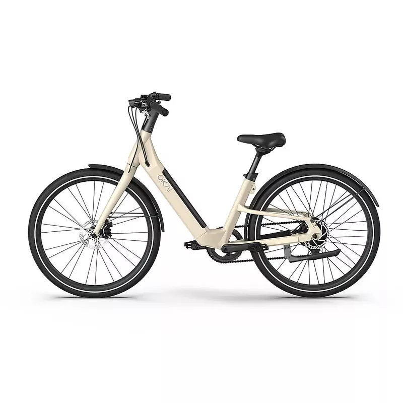 OKAI - Stride Electric Bike w/ 40 Miles Max Operating Range and 25 mph Max Speed - Desert Sand