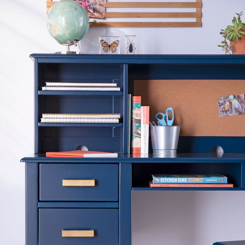 Guidecraft Kid's Taiga Desk and Hutch - Blue