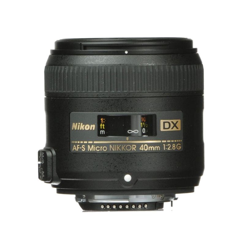 Nikon - AF-S DX Micro-NIKKOR 40mm f/2.8G Macro Lens - Black