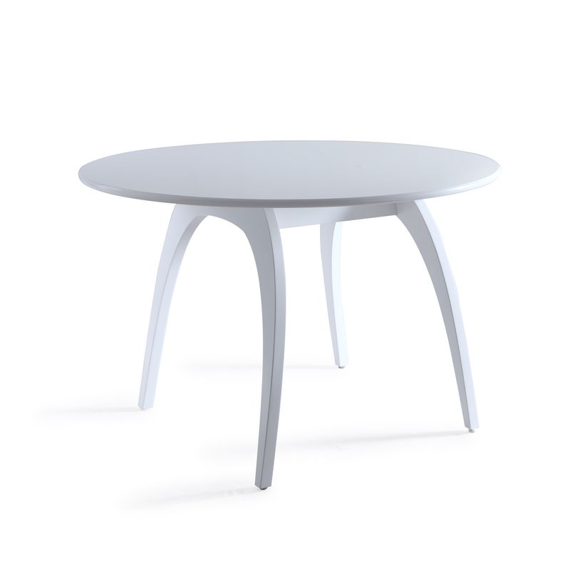 Haven Home Beckett White Oval Table by Hives & Honey - Crisp & Glossy White