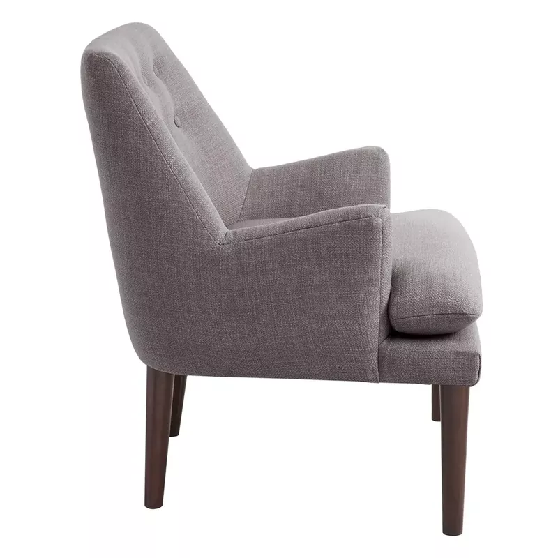 Albrae Mid-Century Grey Accent Chair