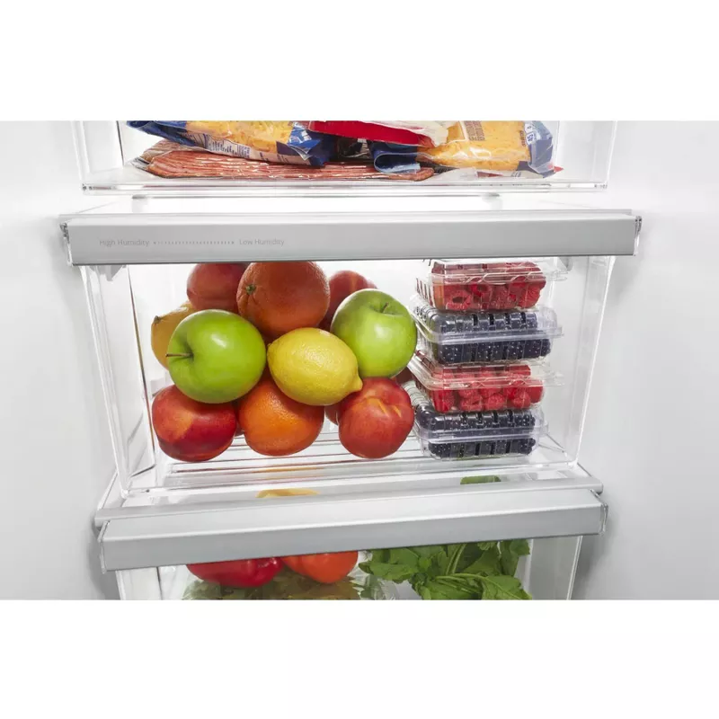 Whirlpool - 24.6 Cu. Ft. Side-by-Side Refrigerator - Stainless Steel