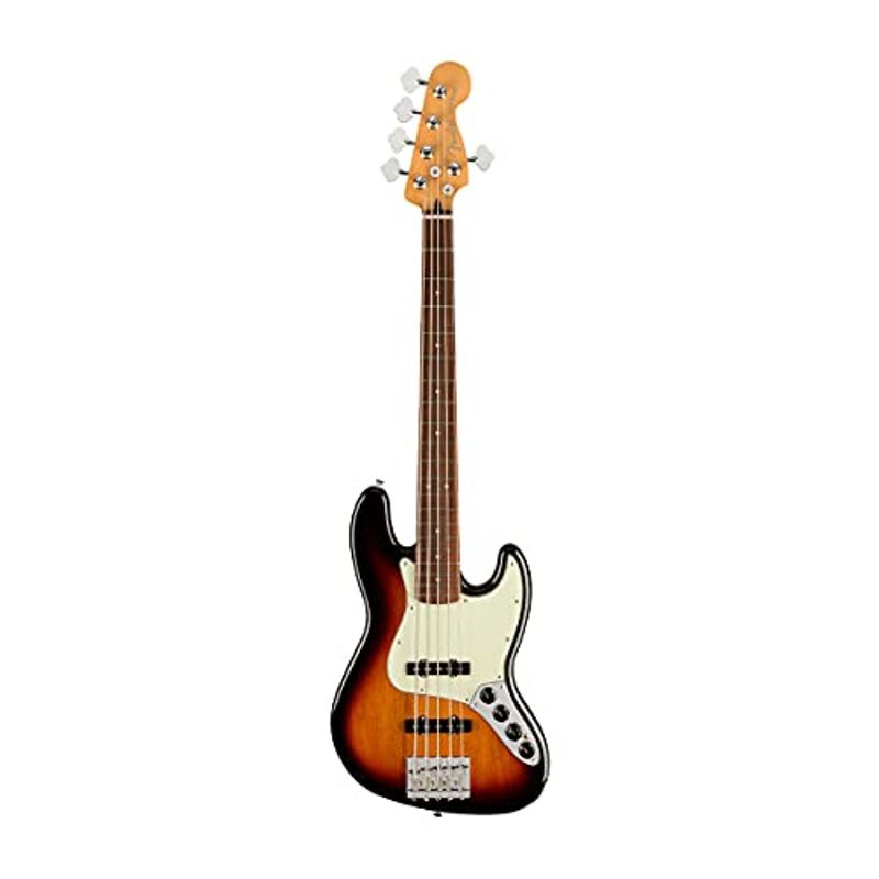 Fender Player Plus Active Jazz Bass V 5-String Bass Guitar, 3-Tone Sunburst