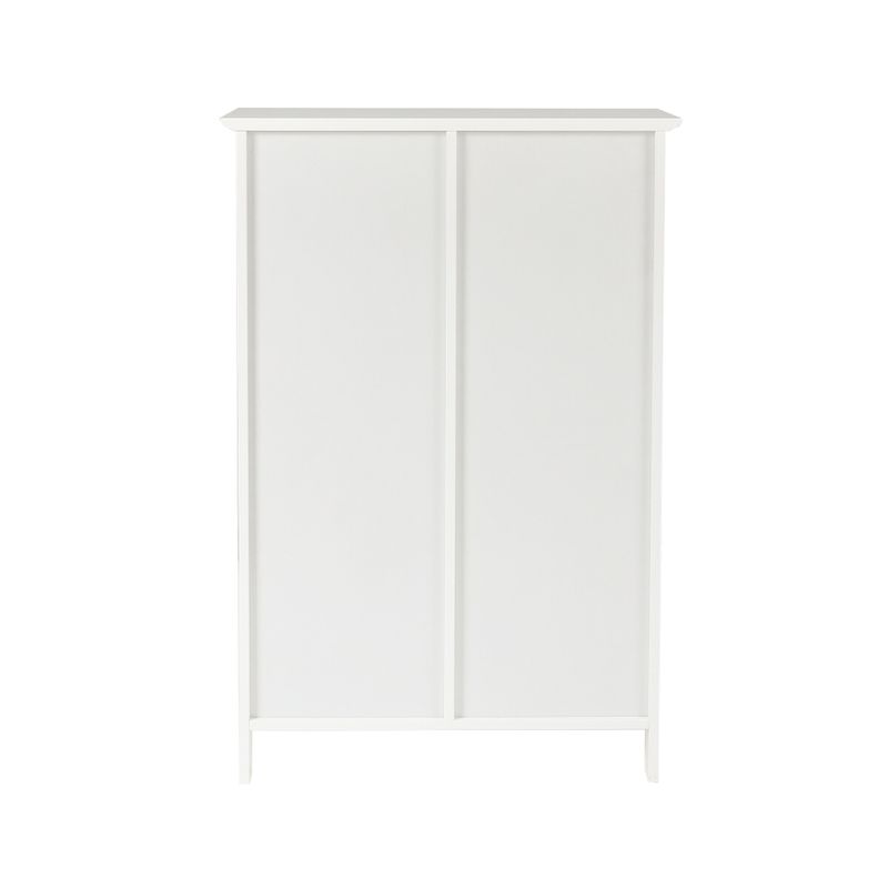 White Wood Storage Cabinet - MDF
