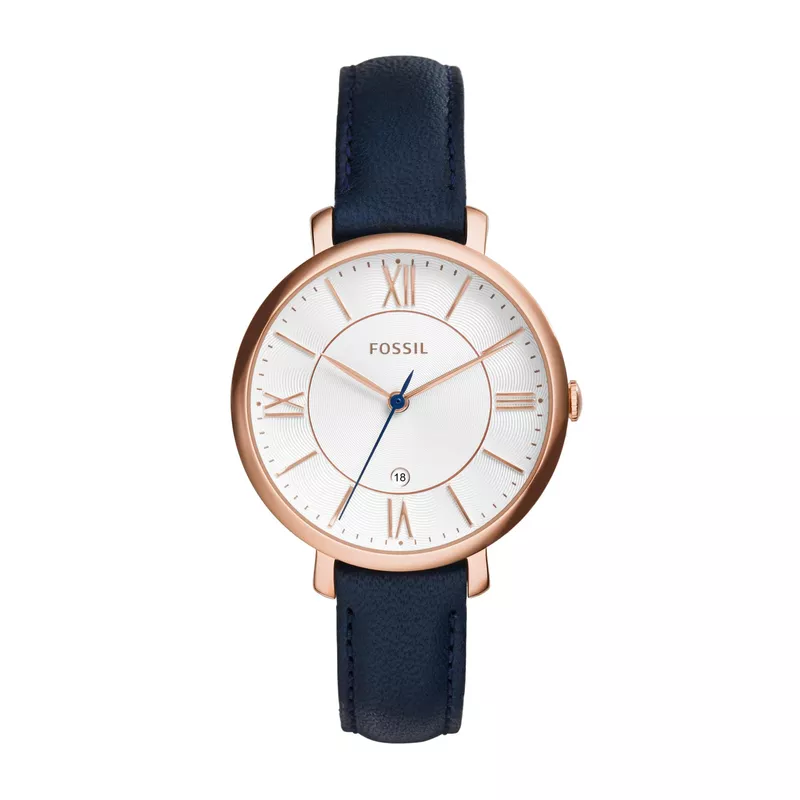 Fossil - Ladies Jacqueline Rose Gold-Navy Watch