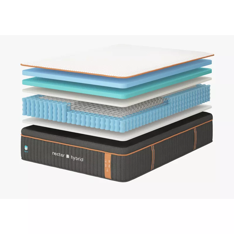 Nectar Premier Copper 14" Memory Foam Mattress CalKing/ Bed-in-a-Box