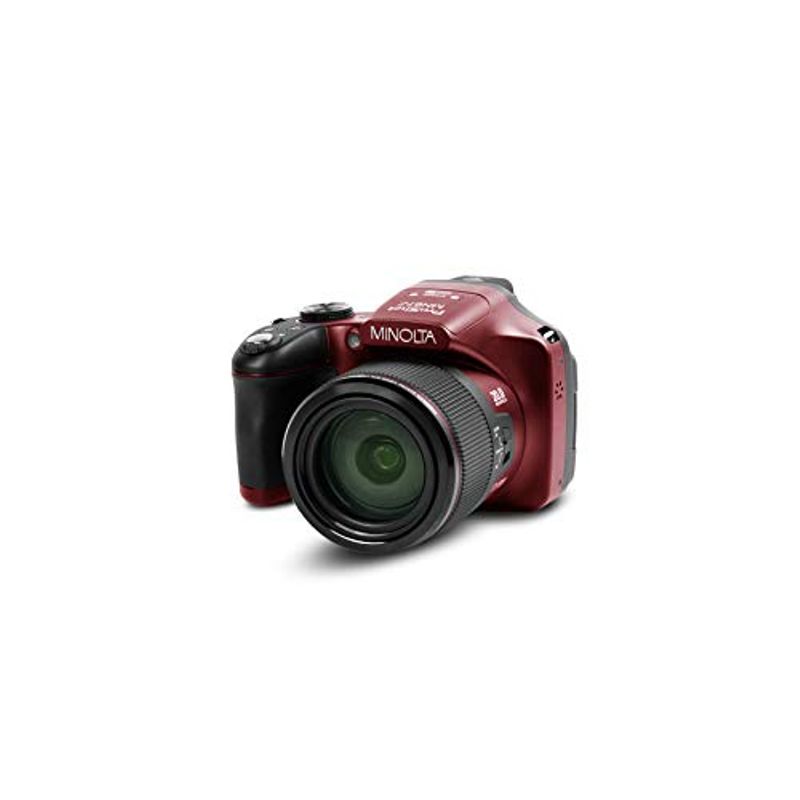 Minolta MN67Z 20MP Full HD Wi-Fi Bridge Camera with 67x Optical Zoom, Red