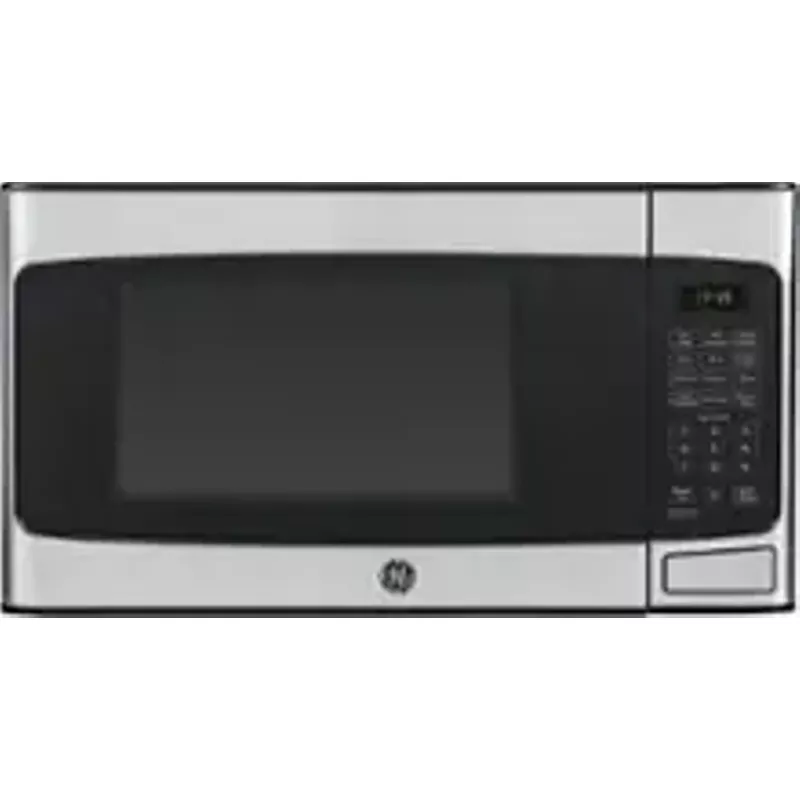 GE - 1.1 Cu. Ft. Mid-Size Microwave - Stainless Steel