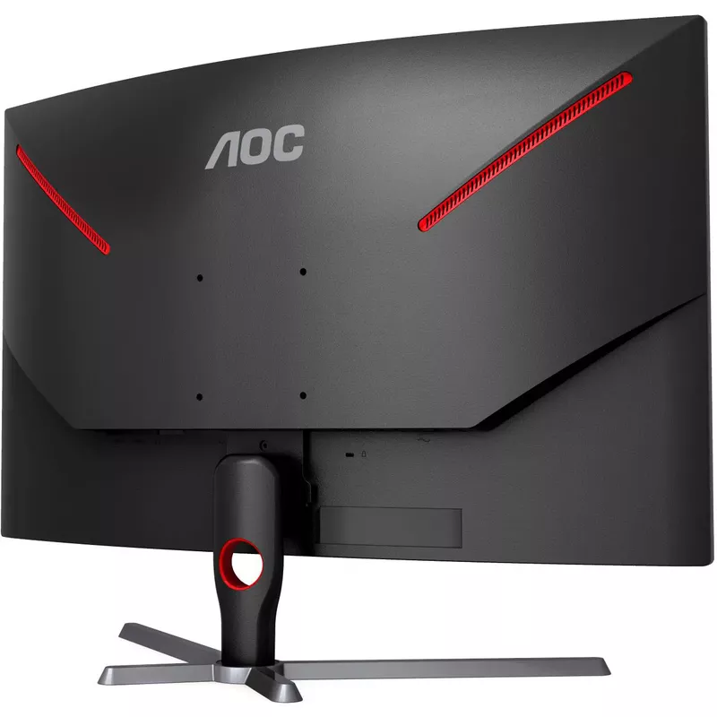 AOC - CQ32G3SE 32" LCD Curved QHD FreeSync Premium Monitor - Black/Red