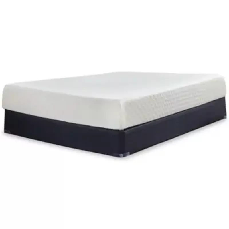 White 10 Inch Chime Memory Foam Queen Mattress/ Bed-in-a-Box