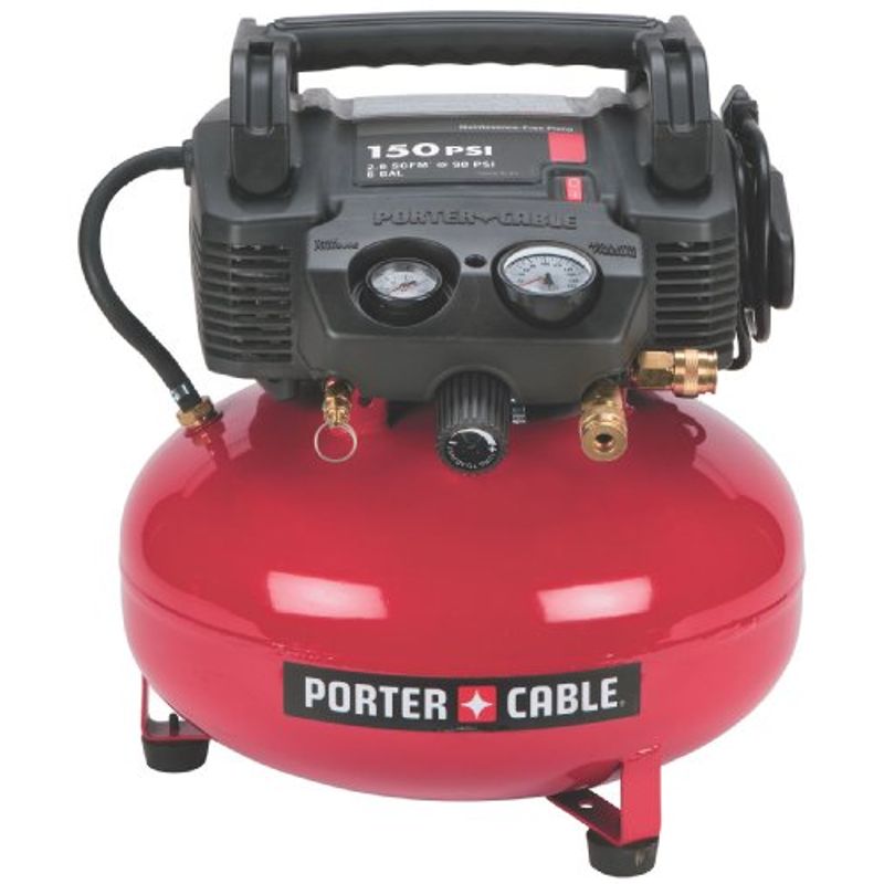 PORTER-CABLE C2002-WK Oil-Free UMC Pancake Compressor with 13-Piece Accessory Kit