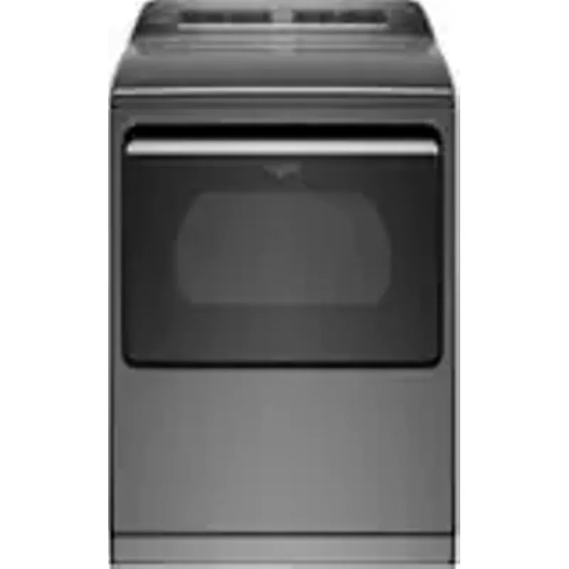 Whirlpool - 7.4 Cu. Ft. Smart Electric Dryer with Steam and Advanced Moisture Sensing - Chrome Shadow