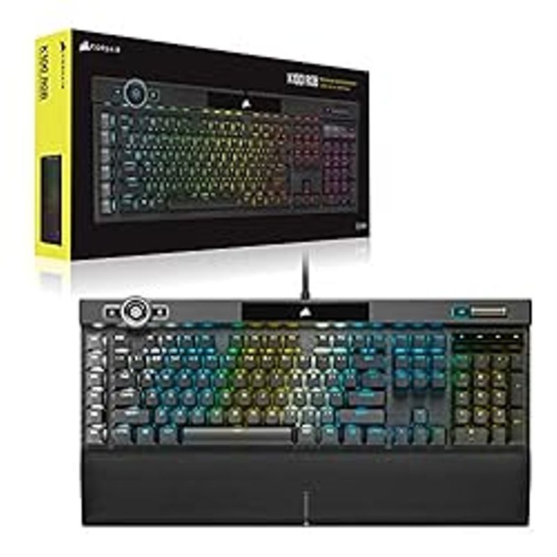 CORSAIR K100 RGB Mechanical Gaming Keyboard - CHERRY MX SPEED RGB Silver Keyswitches - PBT Double-Shot Keycaps - Elgato Stream Deck and...