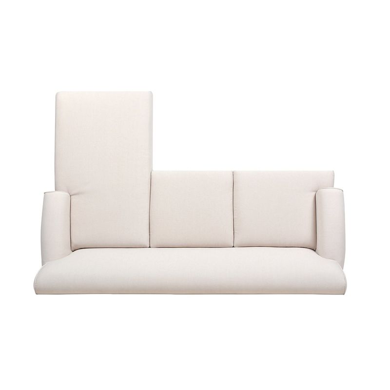 Alana  91" L-Shape Reversible Sectional Sofa - Light Beige Linen