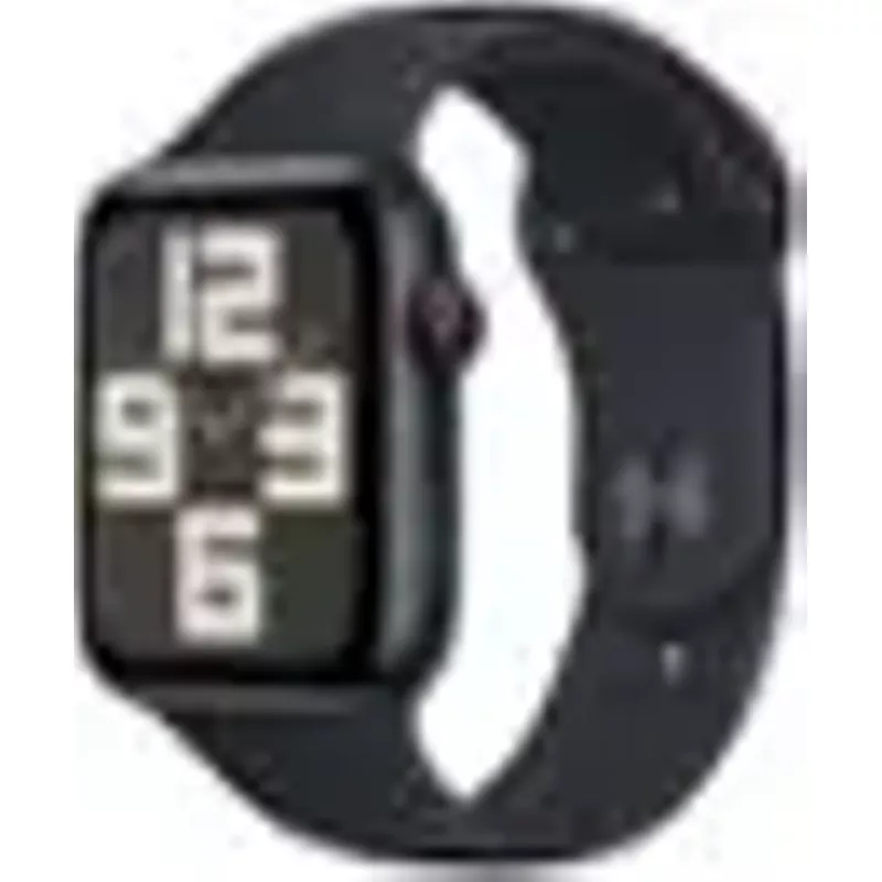 Apple Watch SE (GPS + Cellular) 44mm Midnight Aluminum Case with Midnight Sport Band - M/L - Midnight