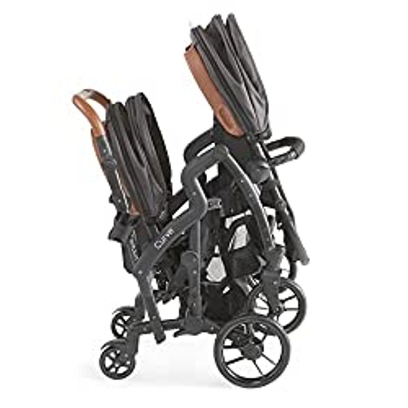 Contours Curve V2 Convertible Tandem Double Baby Stroller & Toddler Stroller - 360 Turns, Easy Handling Over Curbs, Removable and...