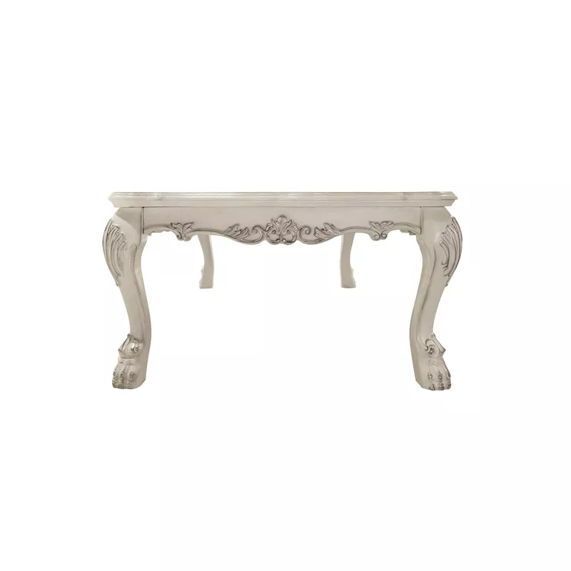 ACME Dresden Coffee Table, Bone White Finish