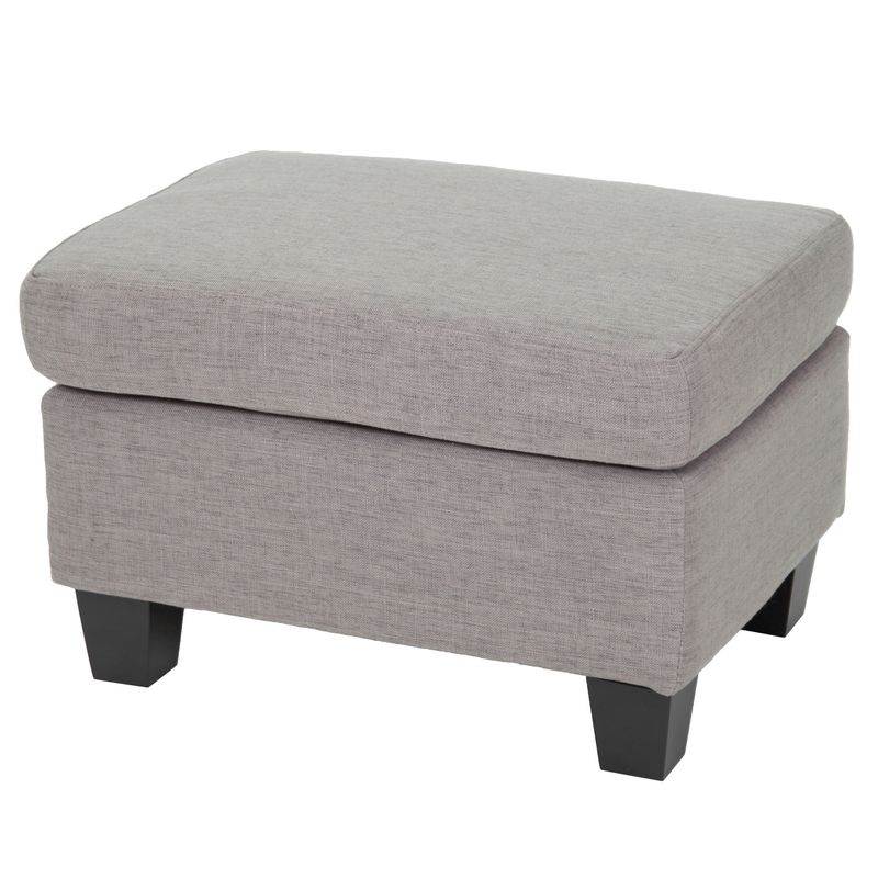Rosella Fabric Ottoman by Christopher Knight Home - Rosella Biege Fabric Ottoman