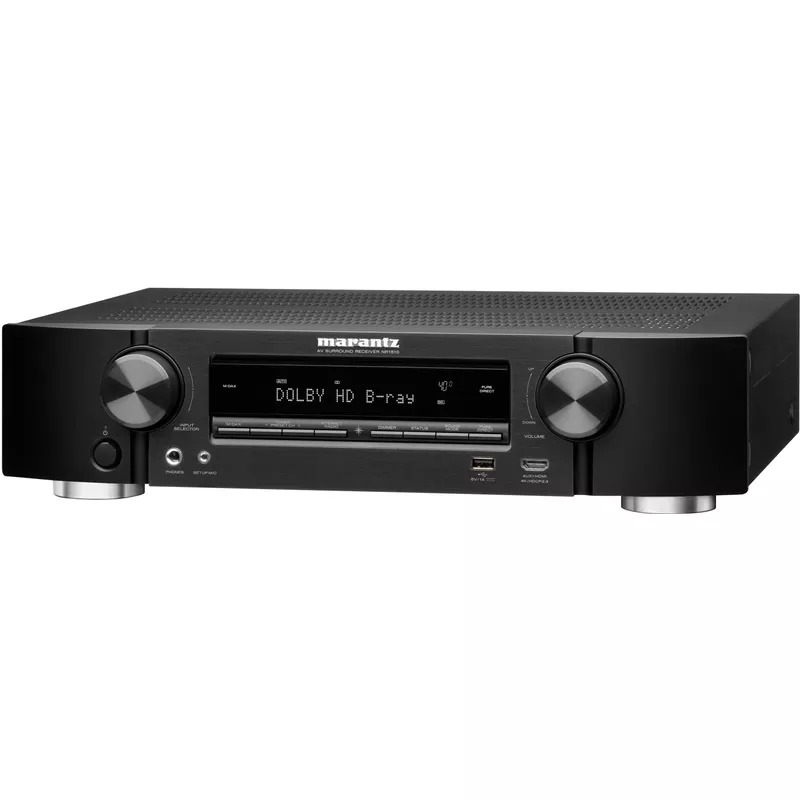 Marantz - NR1510 NR 5.2-Ch. Bluetooth Capable With HEOS 4K Ultra HD HDR Compatible A/V Home Theater Receiver - Black