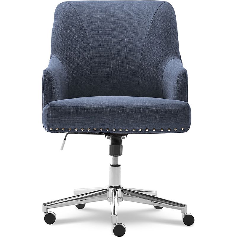 Alt View Zoom 15. Serta - Leighton Modern Memory Foam & Twill Fabric Home Office Chair - Blue
