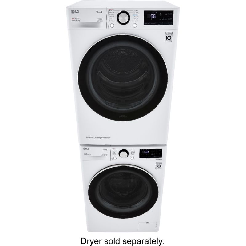 Alt View Zoom 20. LG - 2.4 Cu. Ft. High-Efficiency Stackable Smart Front Load Washer with Steam and Built-In Intelligence - White