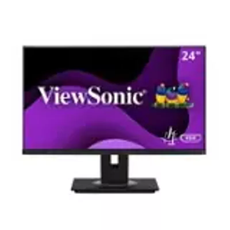 ViewSonic - VG2448A 23.8" IPS LCD FHD Monitors (DisplayPort VGA, USB, HDMI) - Black