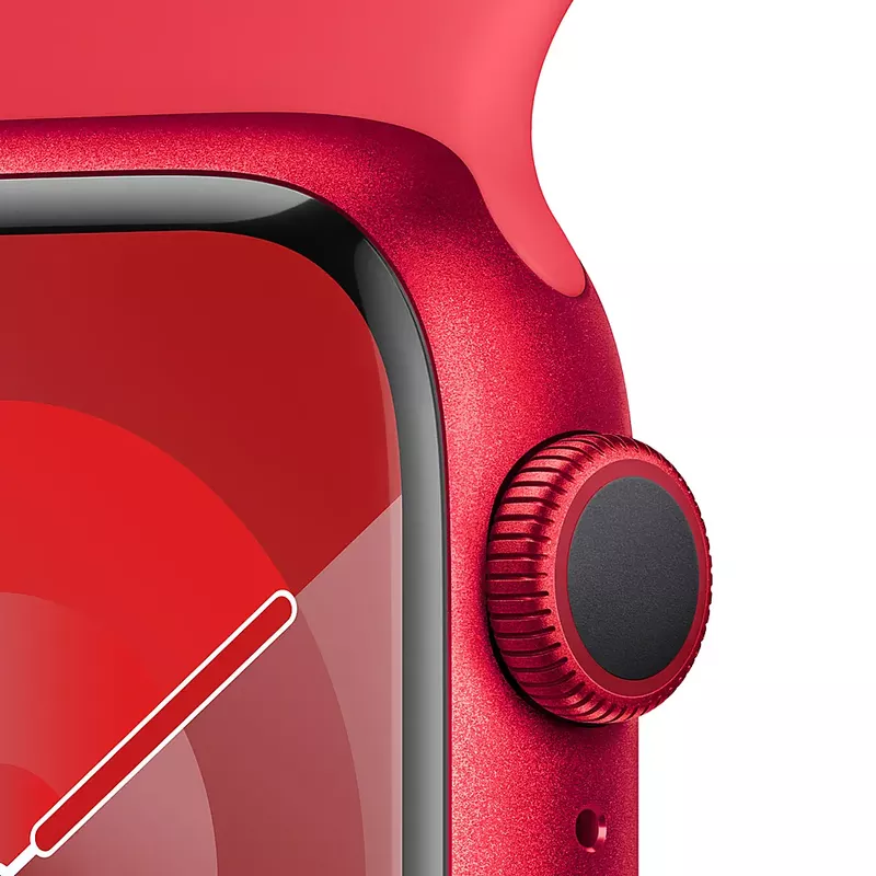 Apple Watch Series 9 GPS 45mm (PRODUCT)RED Aluminum Case with (PRODUCT)RED Sport Band - M/L