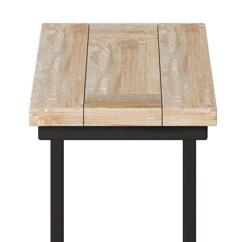 WYNDENHALL Rhonda Metal C Side Table - 18 W x 10 D x 24 H - Beach Brown
