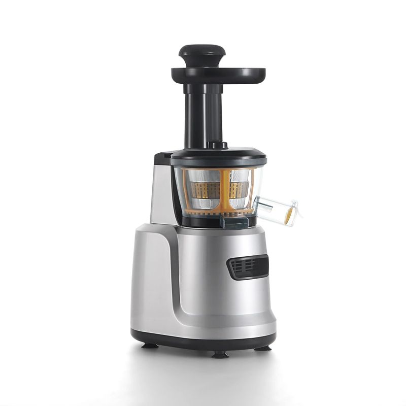 Empava 150-Watt 33 fl. oz. Silver Electric Masticating Juicer with Reverse Function - Cold Press - Big Mouth - Silver and Black