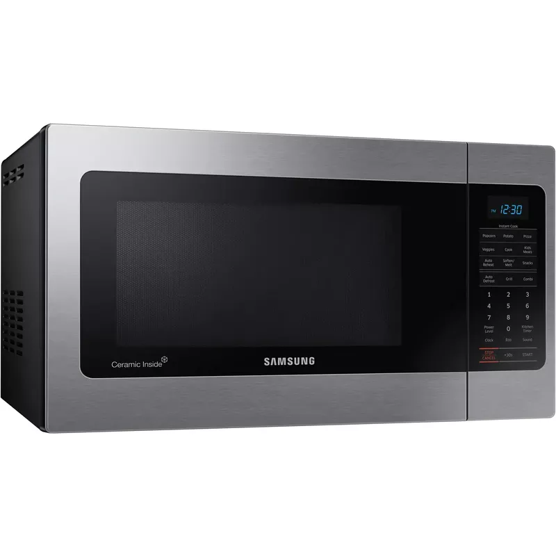Samsung - 1.1 Cu. Ft. Countertop Microwave with Grilling Element - Stainless steel