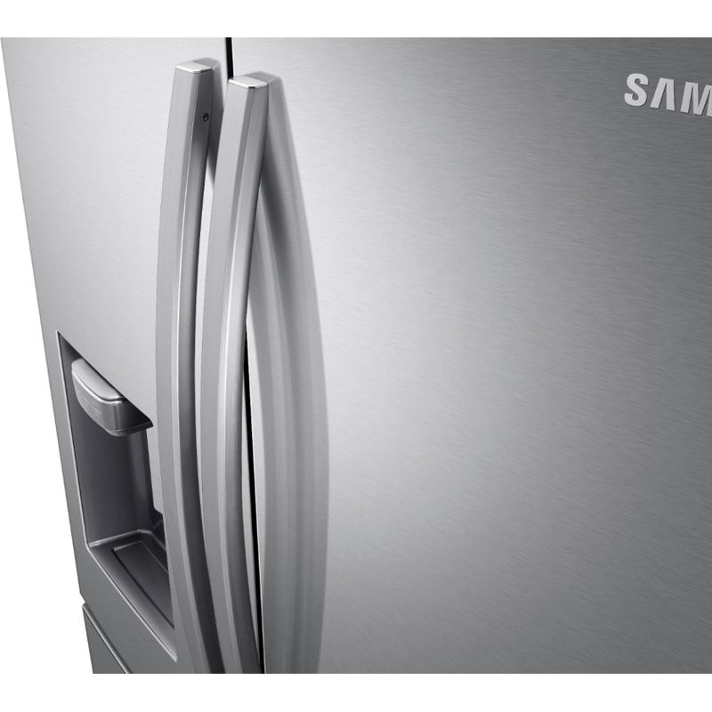 Alt View Zoom 19. Samsung - 28  cu. ft. 4-Door French Door Refrigerator with FlexZone Drawer - Stainless steel