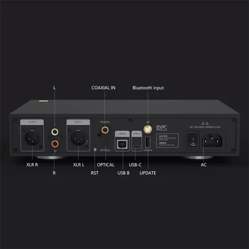EverSolo DAC-Z8 32-Bit Digital to Analog Audio Converter with Headphone Amp