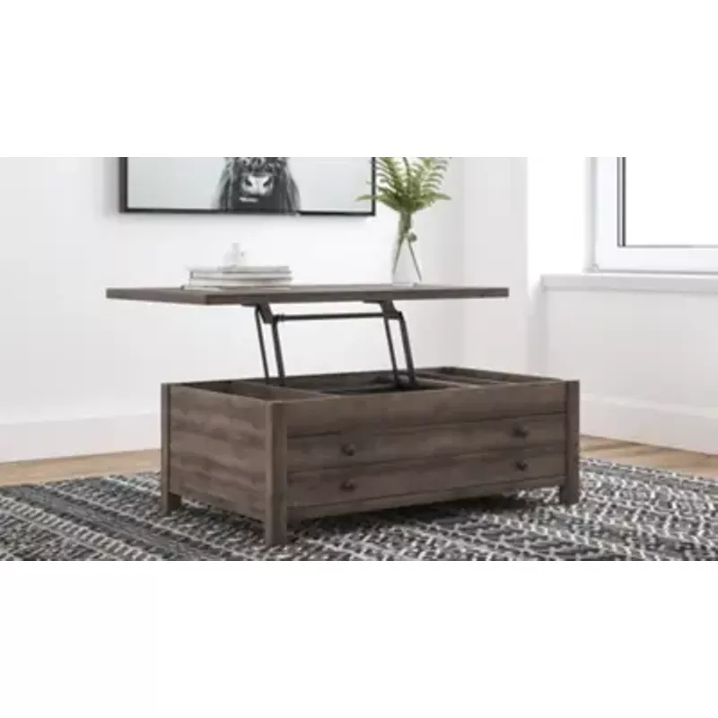 Gray Arlenbry Lift Top Cocktail Table