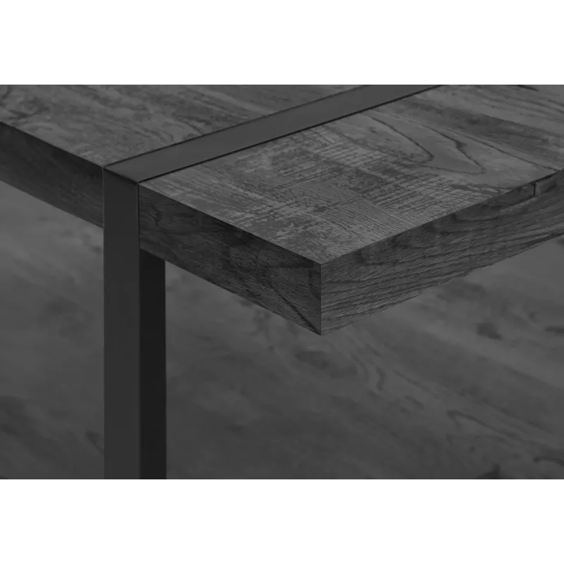 Coffee Table/ Accent/ Cocktail/ Rectangular/ Living Room/ 48"L/ Metal/ Laminate/ Black/ Contemporary/ Modern
