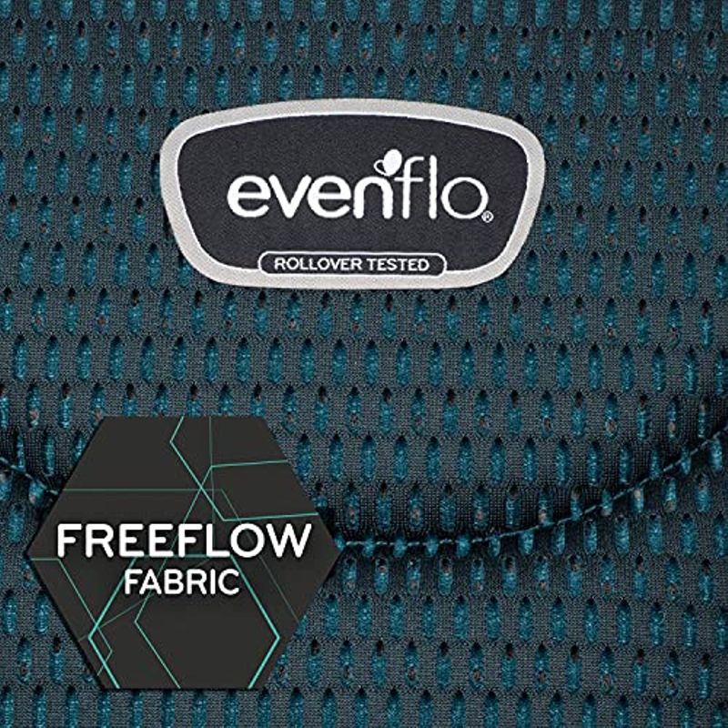 Evenflo Symphony All-in-One Convertible Car Seat with freeflow, Sawyer Green