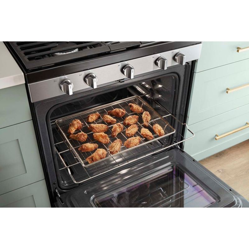 Alt View Zoom 17. Whirlpool - 5.0 Cu. Ft. Gas Range with Air Fry for Frozen Foods - Stainless steel