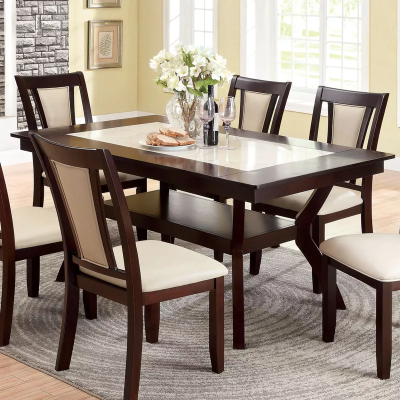 Copper Grove Schmidt 64-inch Wood Dining Table with Shelf - Natural