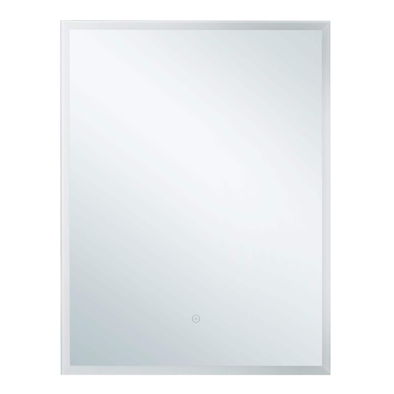 Mirrored Aluminum Bathroom Medicine Cabinet with LED lights - 30x30 - Right Hand Door