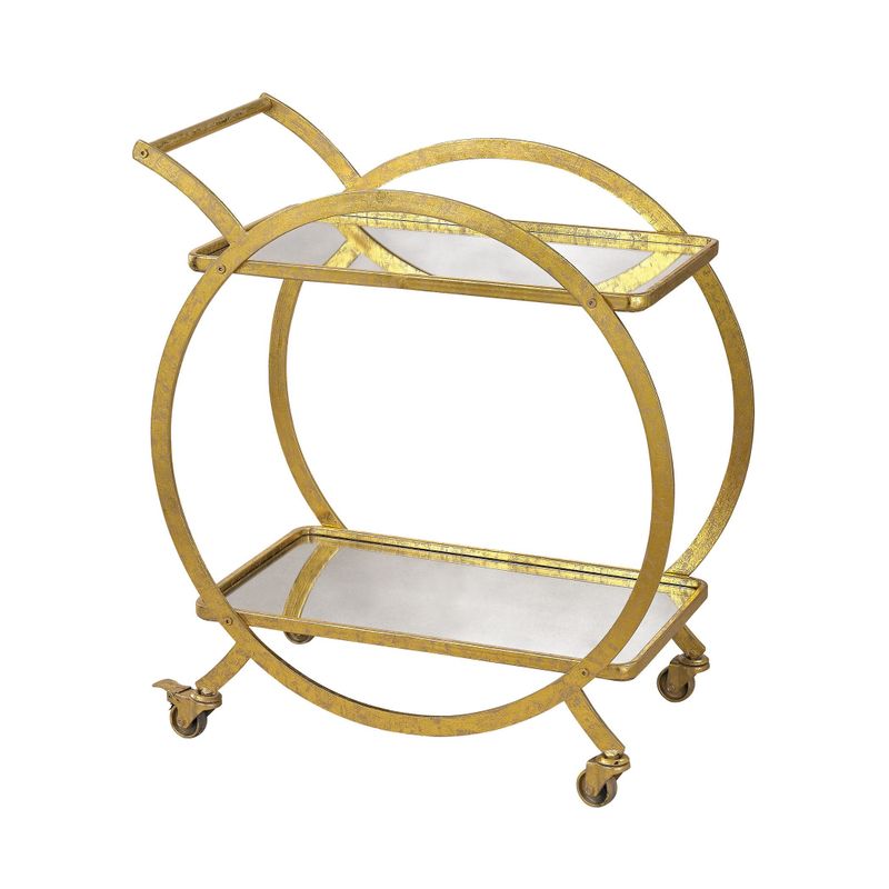 Sterling Ring Bar Cart - Clear