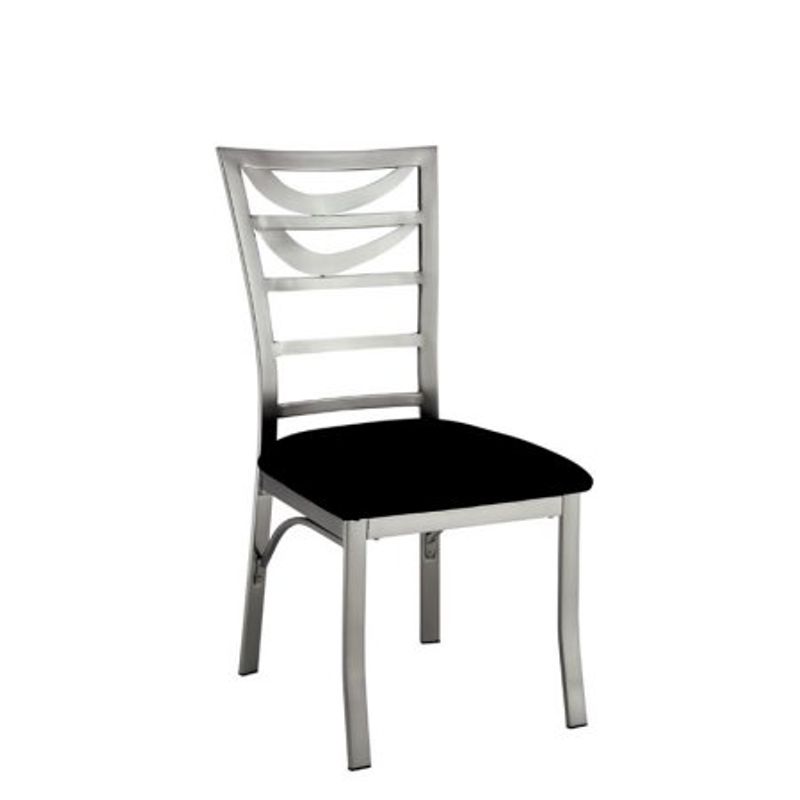 Furniture of America Halliway Metal Dining Chair in Satin (Set of 2)