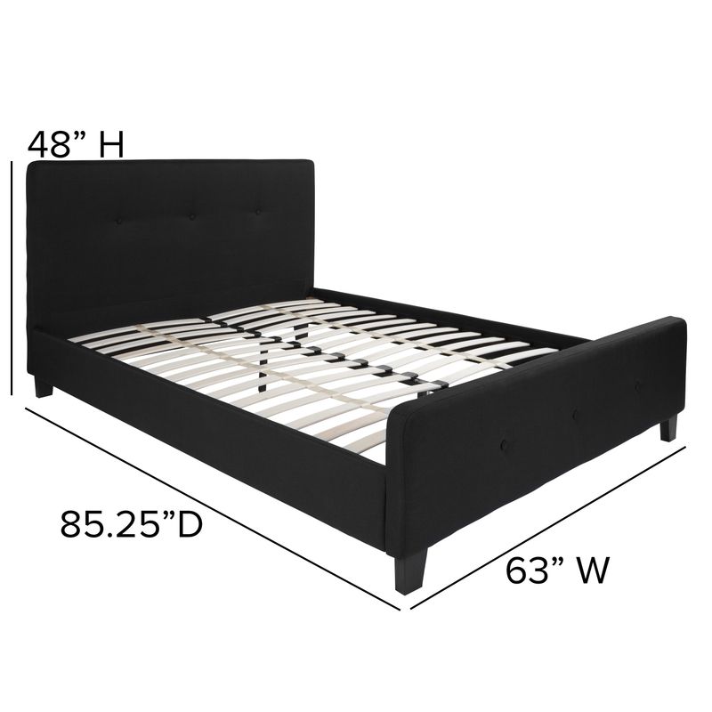 Platform Bed - Black - Queen
