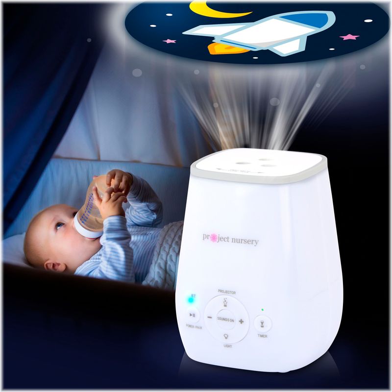 Alt View Zoom 15. Project Nursery - Soothing Projector - White