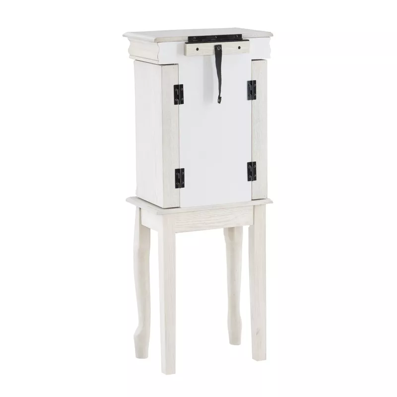 Amberfield Jewelry Armoire Off White