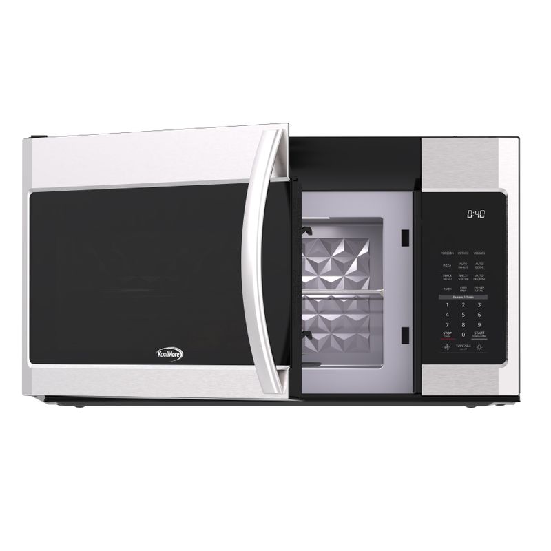 1.9 Cu. Ft. Over the Range Microwave Oven with Oven Lamp and 300CFM Recirculation Vent Hood Function - 1.9 cu ft - 1.9 cu ft