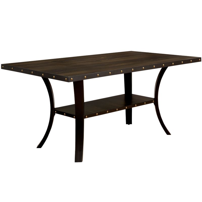 Furniture of America Simmerton Walnut-finish Wood 70-inch Industrial Dining Table - Walnut