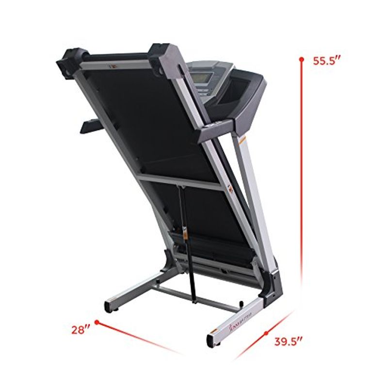 Sunny Health & Fitness SF-T7515 Smart Treadmill with Auto Incline, Sound System, Bluetooth and Phone Function