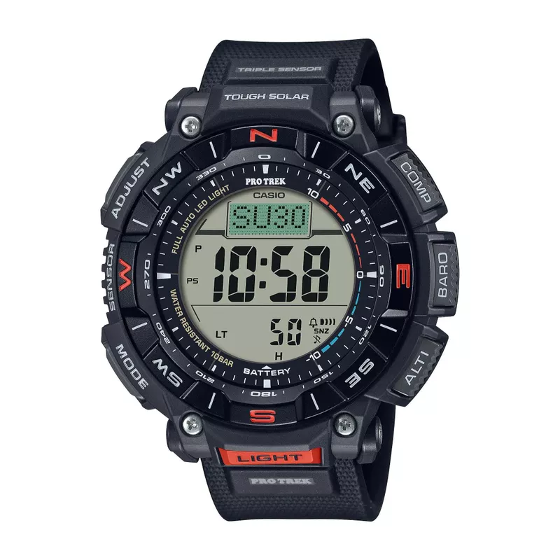 Casio - Pro Trek Triple Sensor Digital Black Biomass Plastic Watch