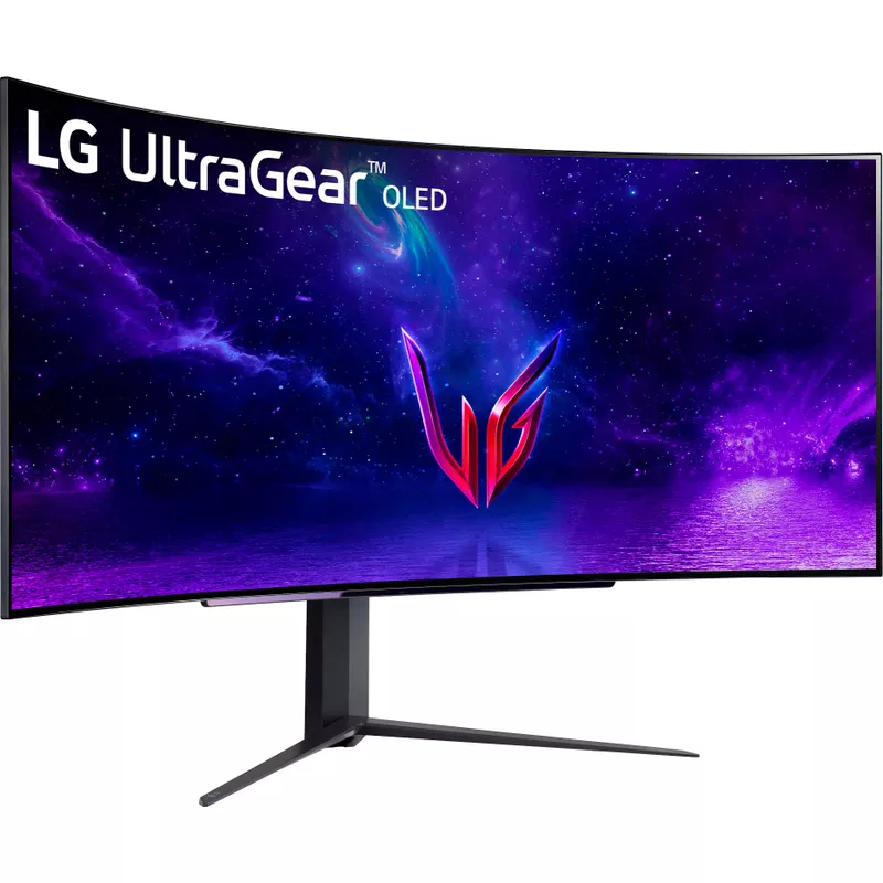 LG - UltraGear 45” OLED Curved WQHD 240Hz 0.03ms FreeSync and NVIDIA G-Sync Compatible Gaming Monitor with HDR10 - Black